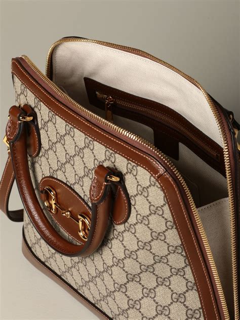 gucci borsa marrone tessuto|Gucci borse a mano.